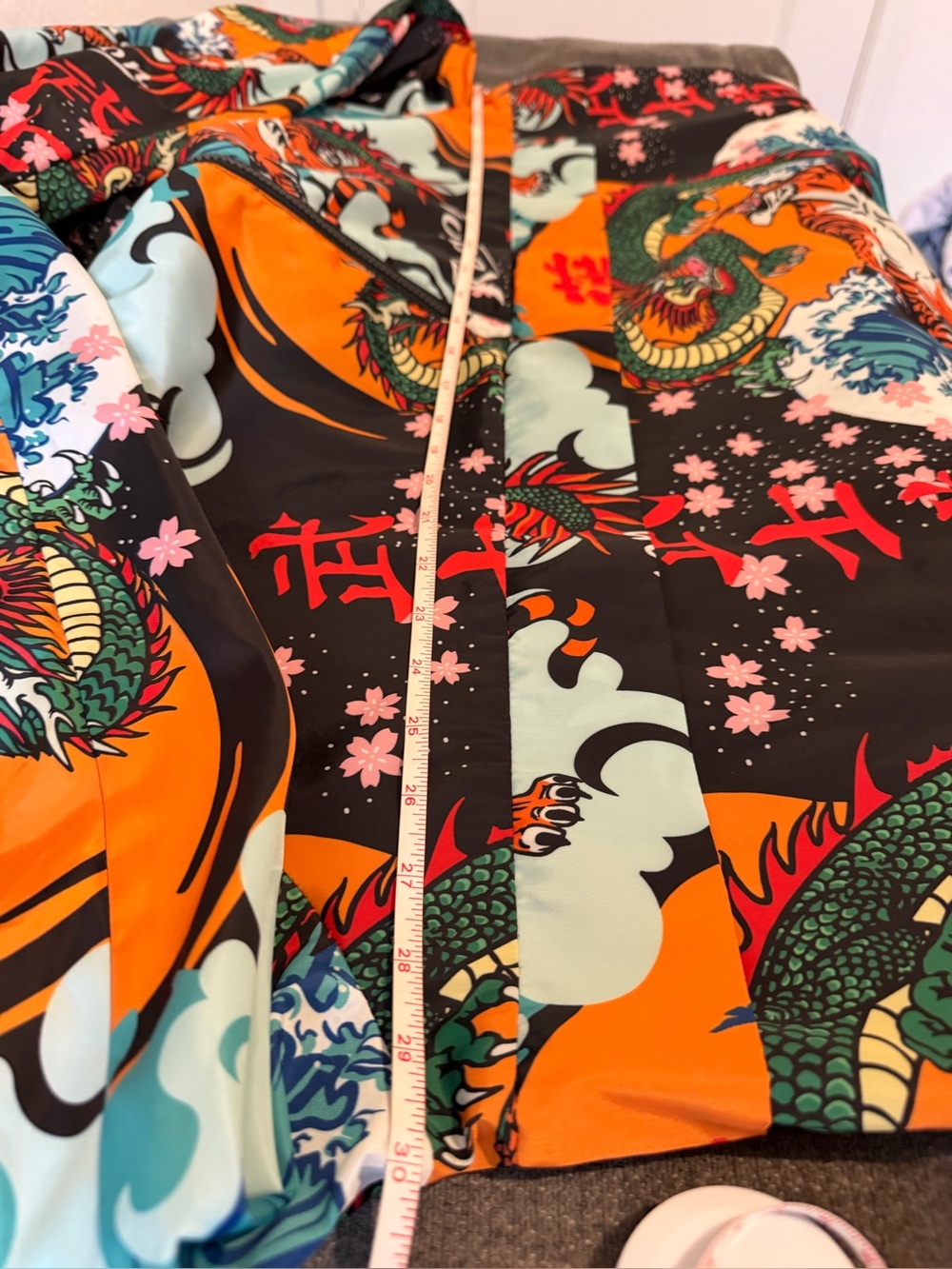 Reason Kanji Dragon Half-Zip Funnel Neck Windbreaker size 4XL - Picture 6 of 6